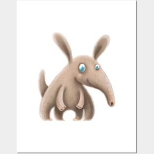Cute Aardvark Drawing Posters and Art